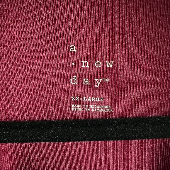 a new day Deep Burgundy Long Sleeve Tee - Picture 4 of 4